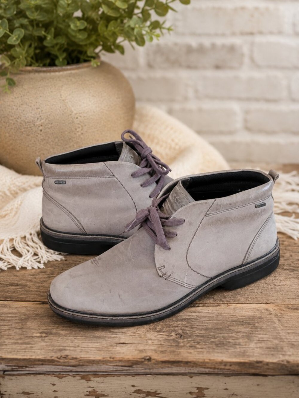 ECCO Gore-Tex Chukka Boots Men’s EU 47 (US 13/13.5) Waterproof Nubuck